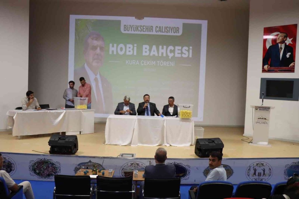 Hobi bahçelerinin yeni sahipleri kura ile belirlendi