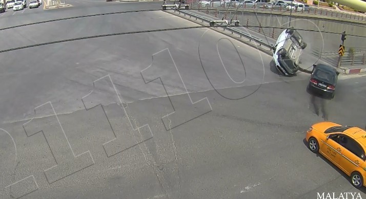 Malatya’daki kazalar kamerada