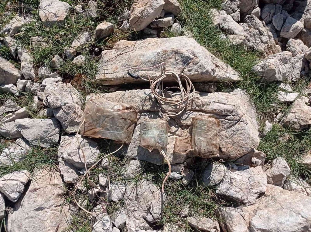 Tunceli’de araziye tuzaklanan EYP imha edildi