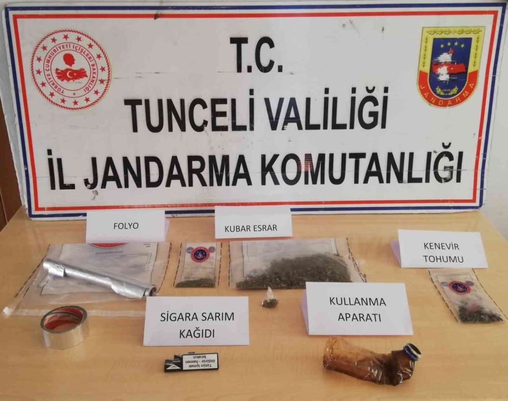 Tunceli’de uyuşturucu operasyonu