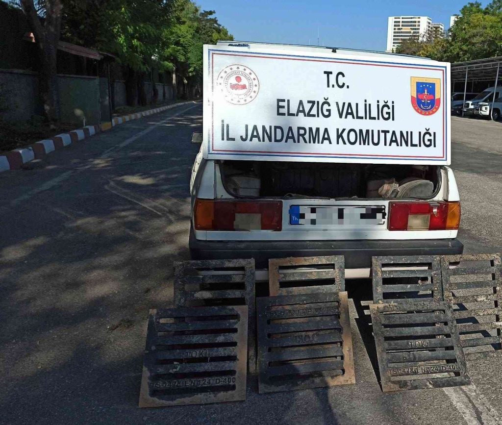 Elazığ’da rögar kapağı çalan şüpheliler yakalandı