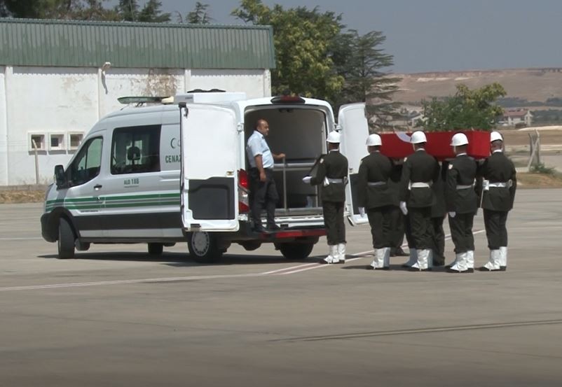 Şehit Mahsun Şimşek’in naaşı Gaziantep’te