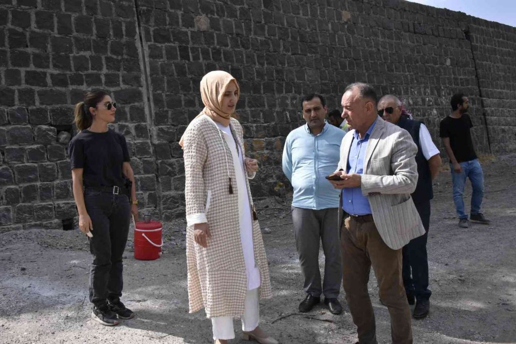 Başkan Çakmak Siverek Kalesinde incelemelerde bulundu