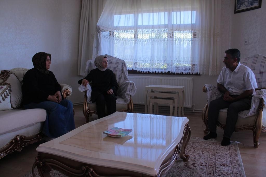 Bayan Kaymakamdan ilk ziyaret şehit ailesine