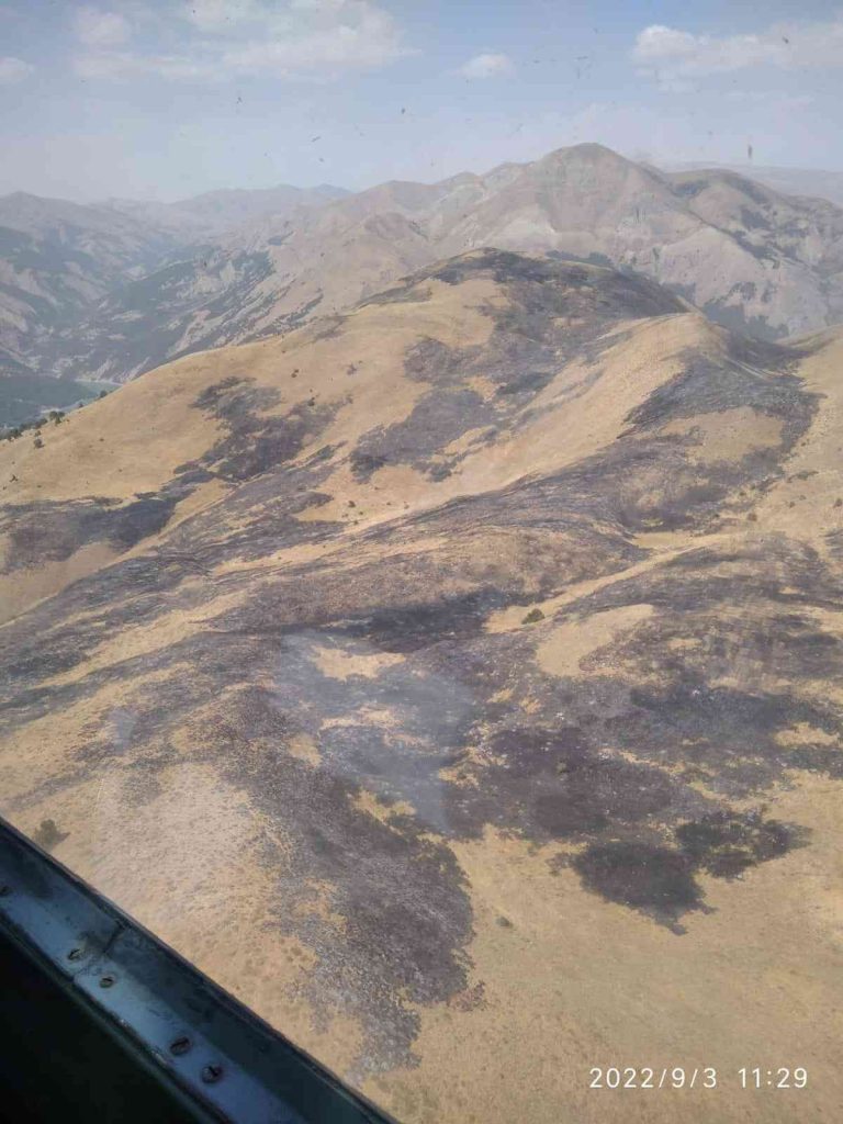 Bingöl’de otluk alanda yangın