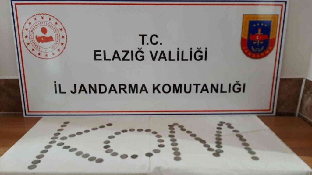 Elazığ’da 80 adet gümüş sikke ele geçirildi