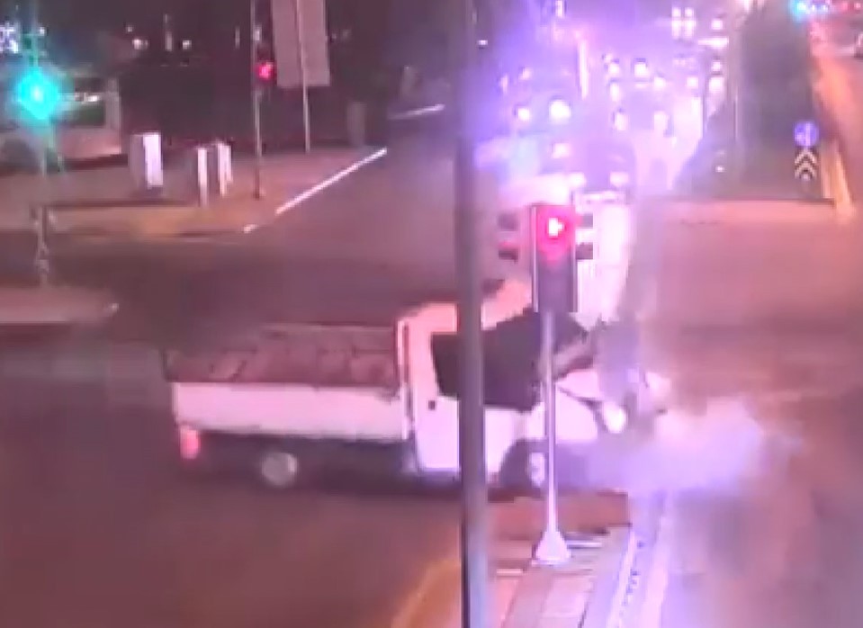 Gaziantep’teki trafik kazaları kameralarda