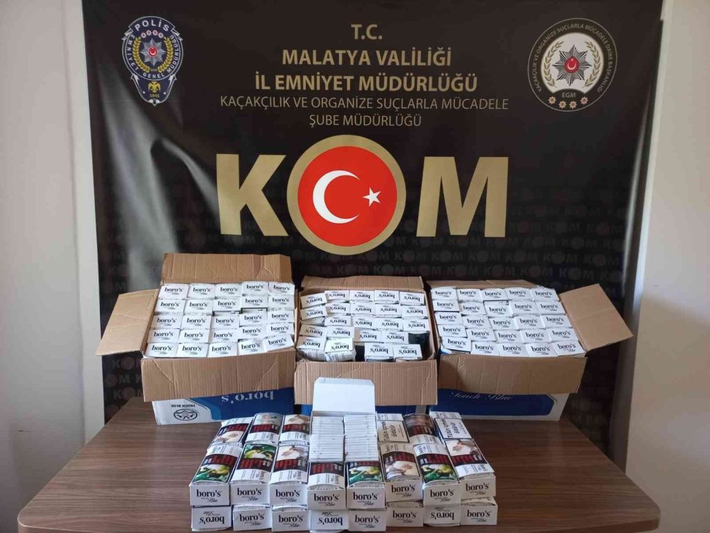 Malatya’da 186 bin kaçak makaron ele geçirildi