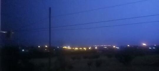 Malatya’da çakan şimşekler geceyi aydınlattı