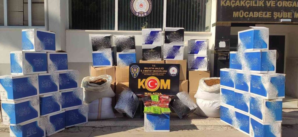 Malatya’da kaçak sigara operasyonu
