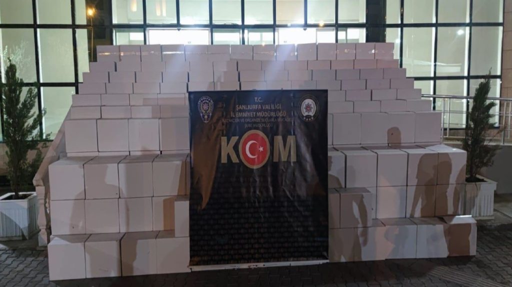 Şanlıurfa’da 4 milyon 870 bin makaron ele geçirildi