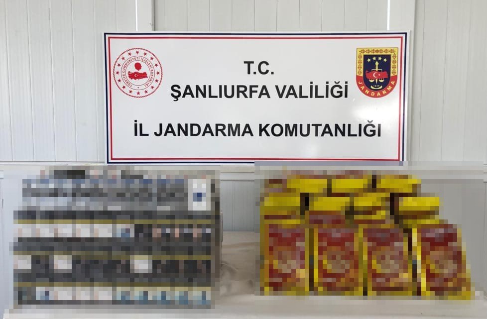 Şanlıurfa’da gümrük kaçağı sigara ve çay ele geçirildi