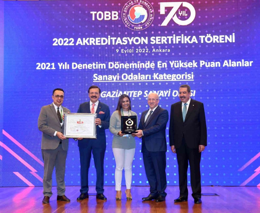 TOBB’dan GSO’ya Uluslararası Akreditasyon belgesi
