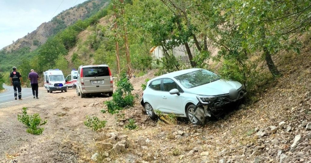 Tunceli’de araç yoldan çıktı: 3 yaralı