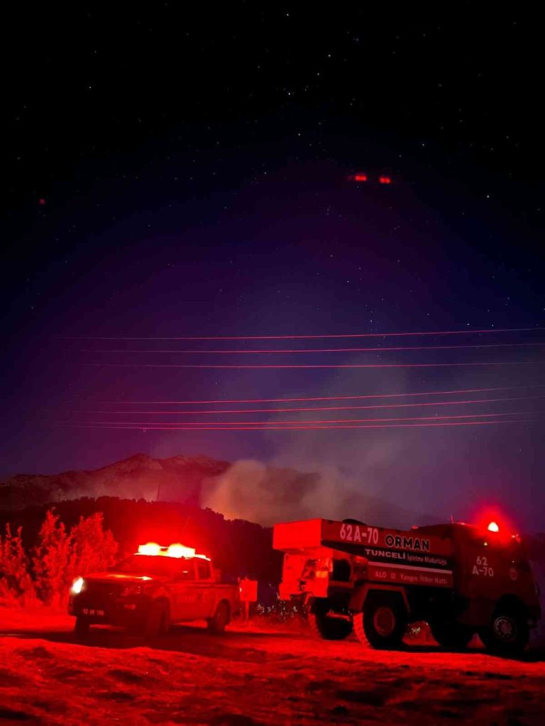 Tunceli’deki yangına müdahale sürüyor