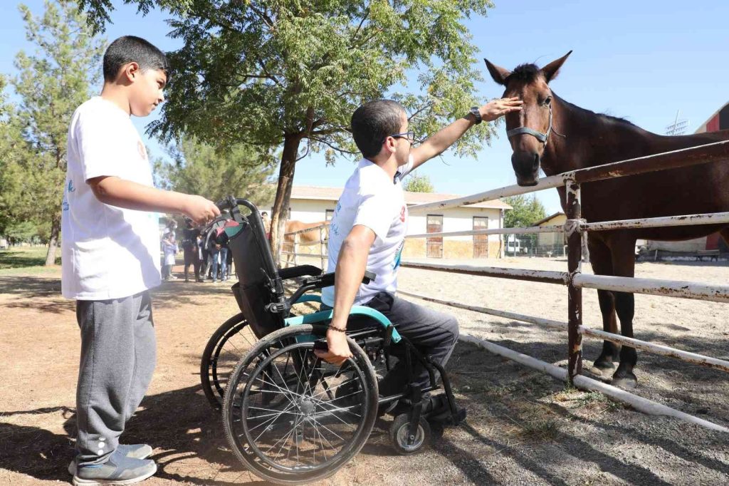 Diyarbakır’da engellilere verilen at ile terapi hizmeti yeniden başladı