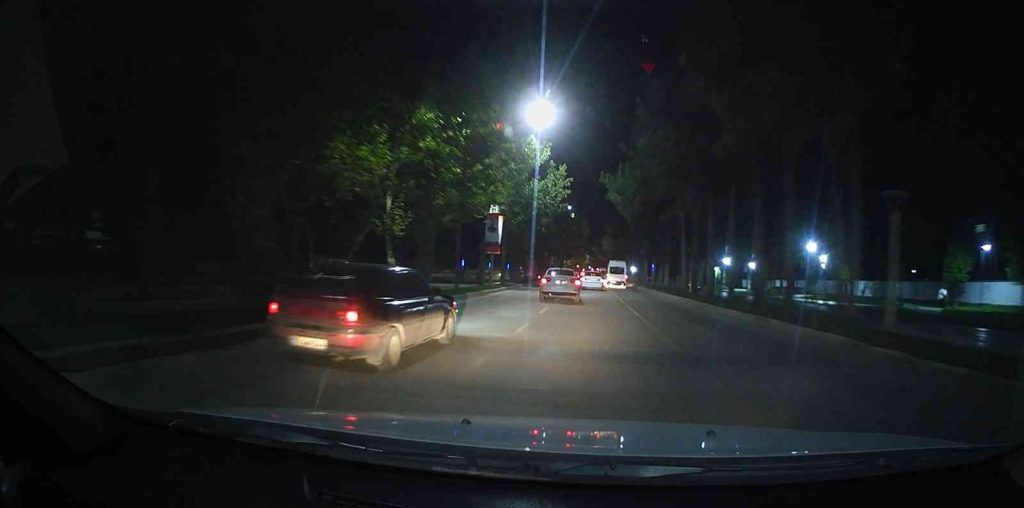 Elazığ’da makas atan sürücü kameraya yansıdı