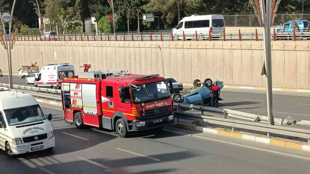 Şanlıurfa’da otomobil takla attı: 2 yaralı