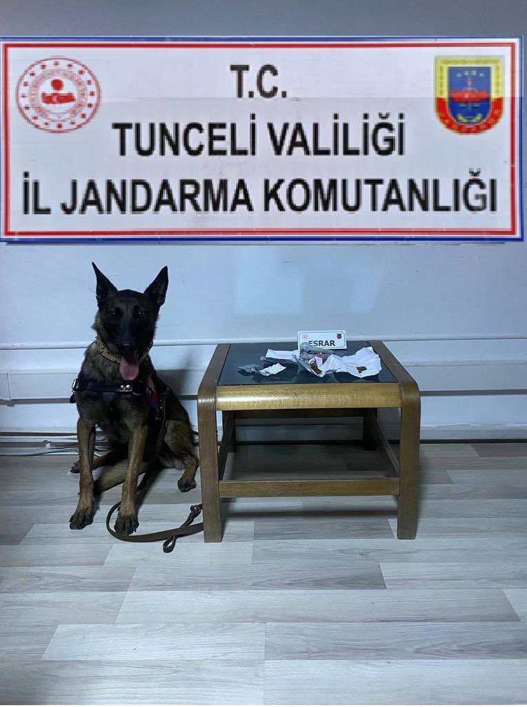 Tunceli’de uyuşturucu operasyonu