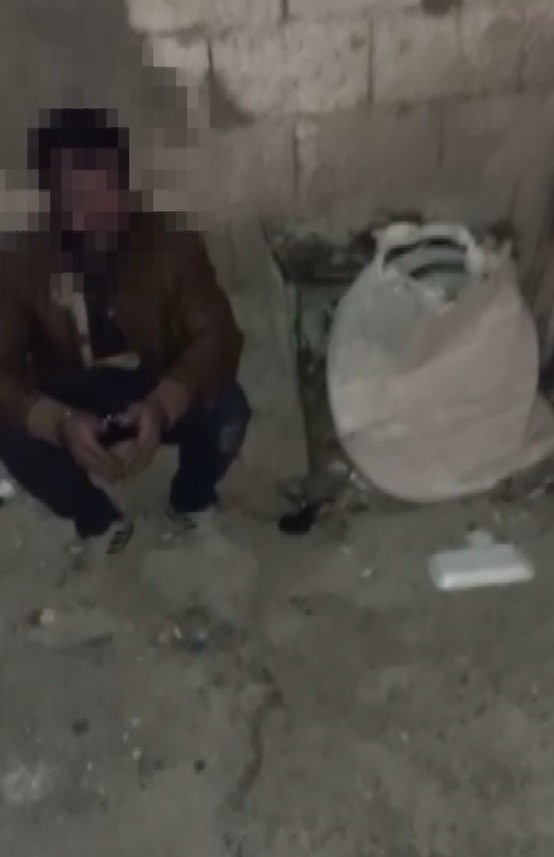 Kablo hırsızı suçüstü yakalandı