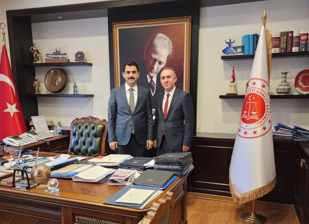 Kadir Sorucuoğlu, Adalet Bakanlığı Personel Genel Müdürü ile bir araya geldi.