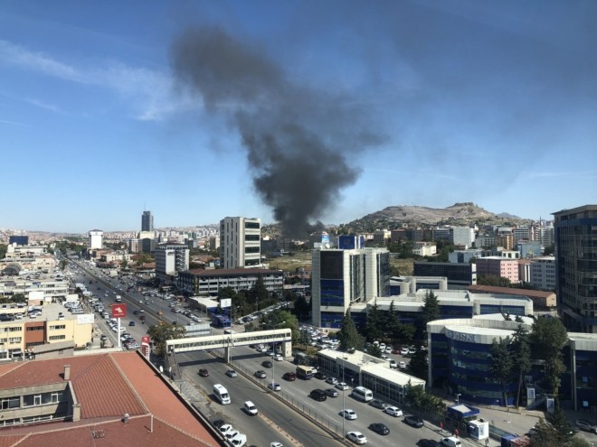 Ankara’da Yangın