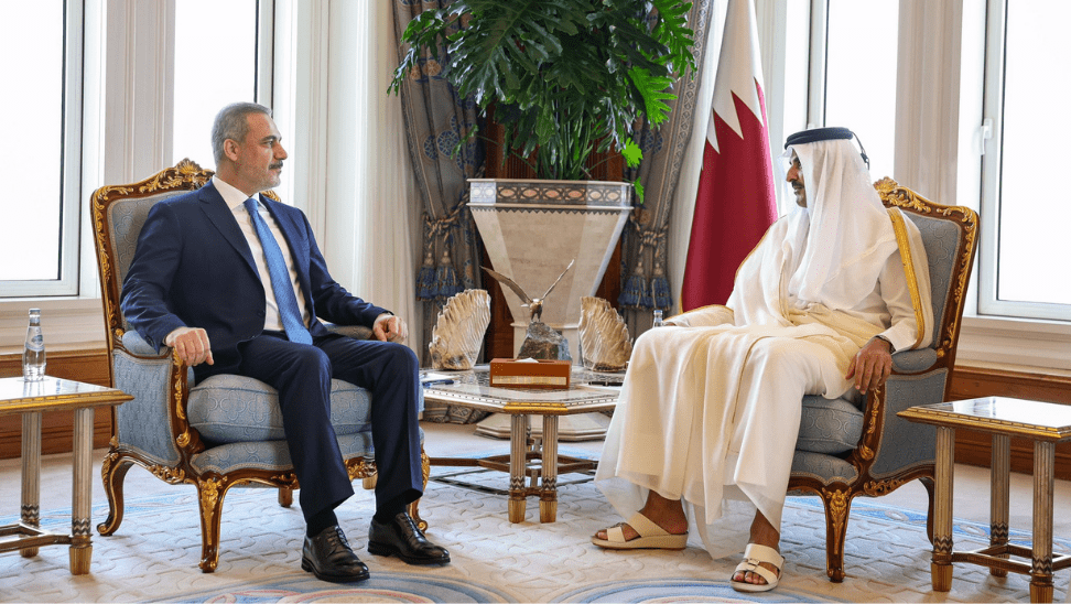 Bakan Fidan Katar Emiri Şeyh Temim bin Hamed Al Sani ile görüştü