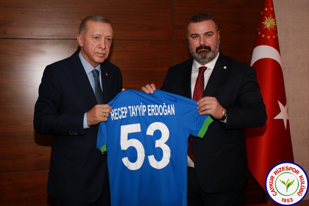 Cumhurbaşkanı Erdoğan, Çaykur Rizespor Kulübü’nü kabul etti